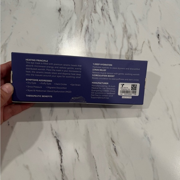 Dr.Auth Heated Eye Mask - Comfort Blue - Picture 6 of 9